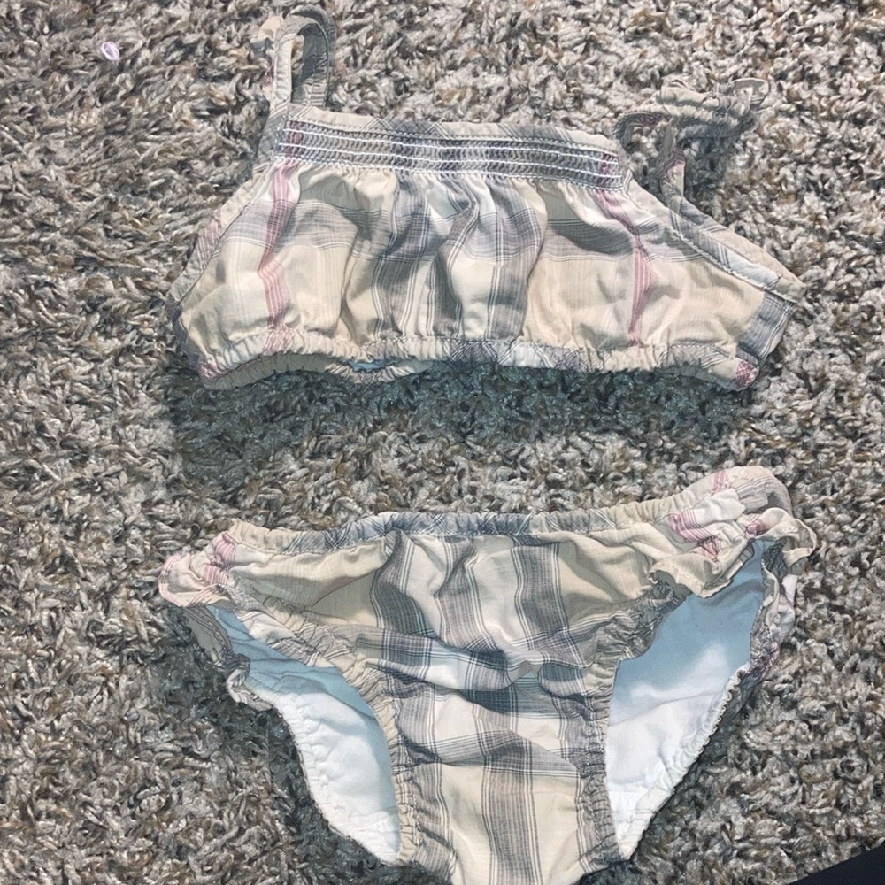 Authentic Burberry swimsuit baby girl 9 mths